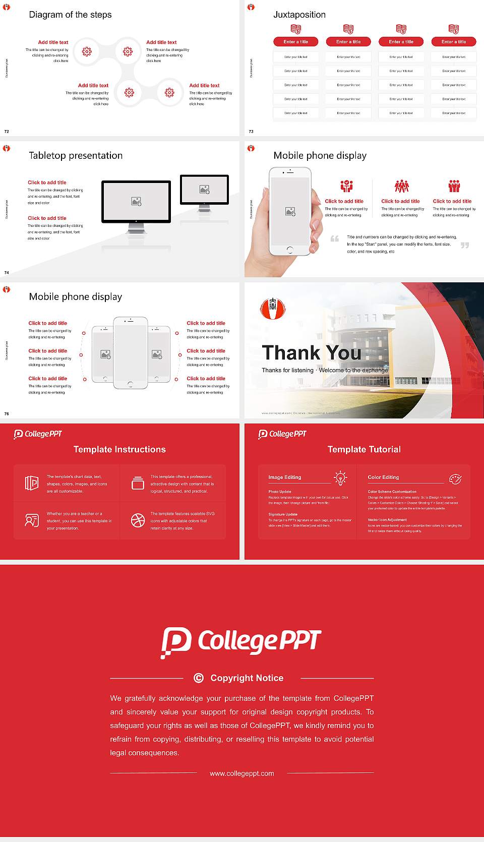 Okinawa International University Competition/Entrepreneurship Contest PPT Template16:9 ratio PPT effect preview image9