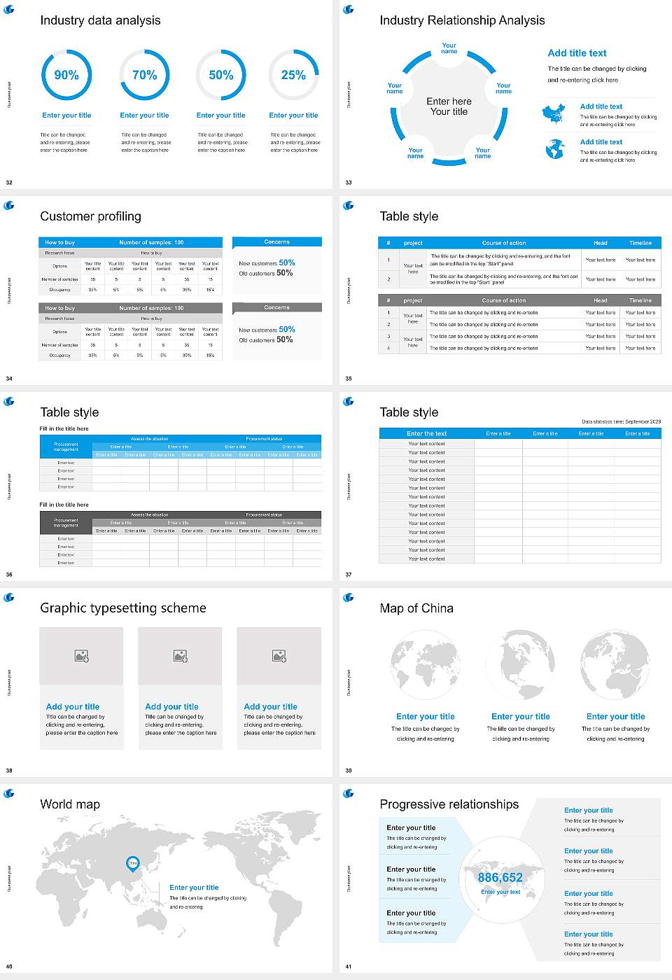 Otemon Gakuin University Competition/Entrepreneurship Contest PPT Template16:9 ratio PPT effect preview image5