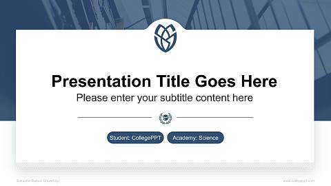 Sakushin Gakuin University National Scholarship Defense PPT Template
