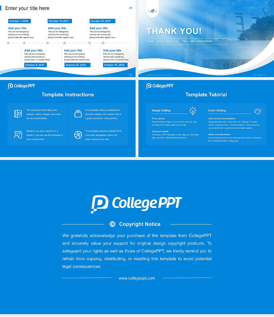 Osaka University of Economics and Law Lecture Sharing and Networking Event PPT Template16:9 ratio PPT effect preview image4