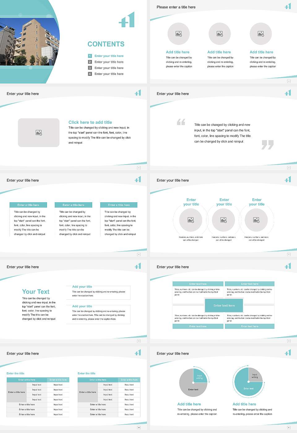 Osaka Health Science University Course/Courseware Creation PPT Template16:9 ratio PPT effect preview image2