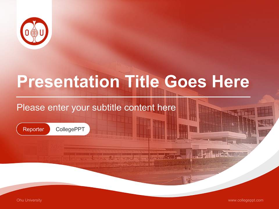 Ohu University Lecture Sharing and Networking Event PPT Template4:3 ratio PPT effect preview image4