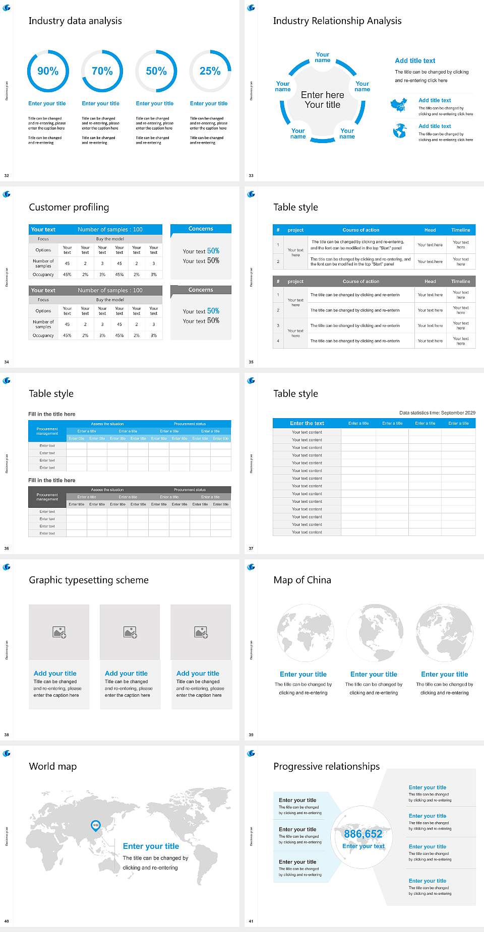 Otemon Gakuin University Competition/Entrepreneurship Contest PPT Template4:3 ratio PPT effect preview image5