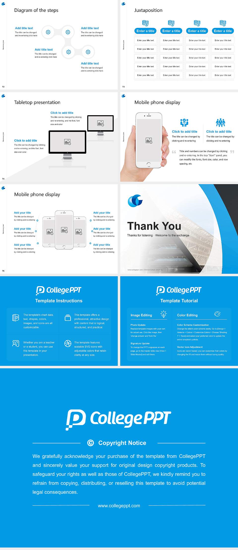 Otemon Gakuin University Competition/Entrepreneurship Contest PPT Template4:3 ratio PPT effect preview image9