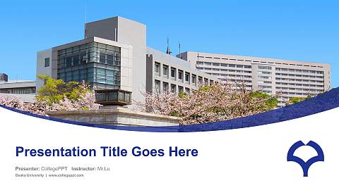Osaka University Course/Courseware Creation PPT Template