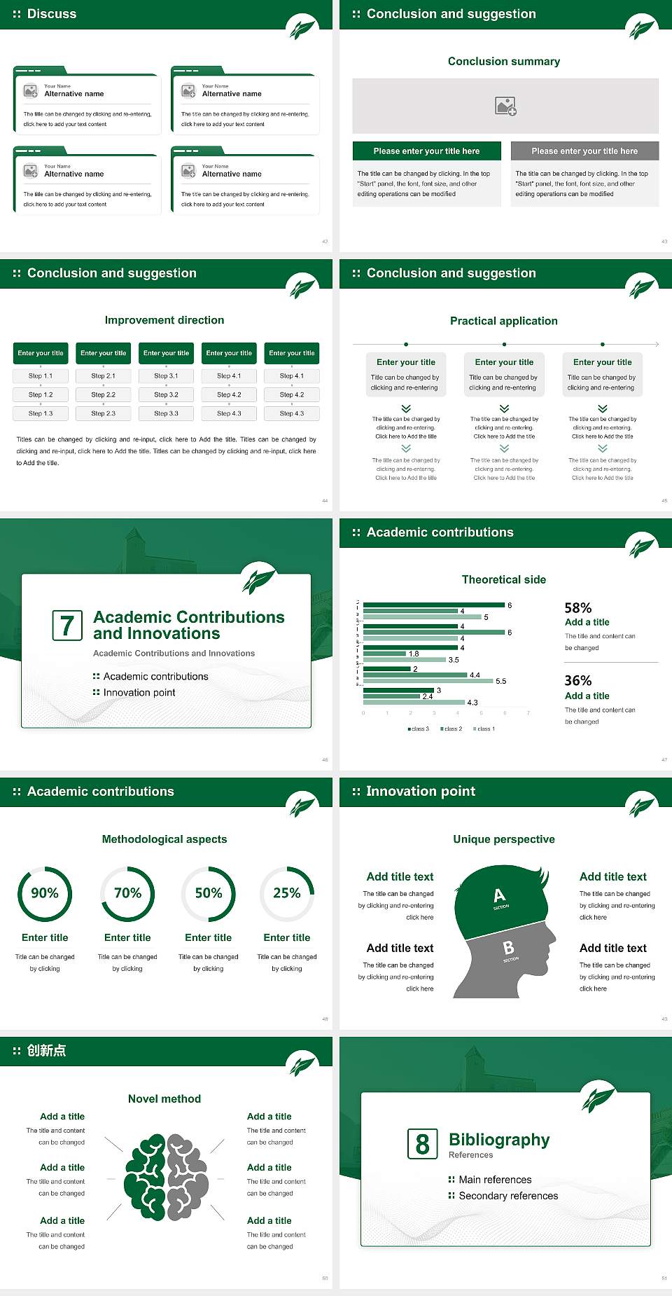 Osaka Shoin Women’s University Graduation Thesis Defense PPT Template4:3 ratio PPT effect preview image6