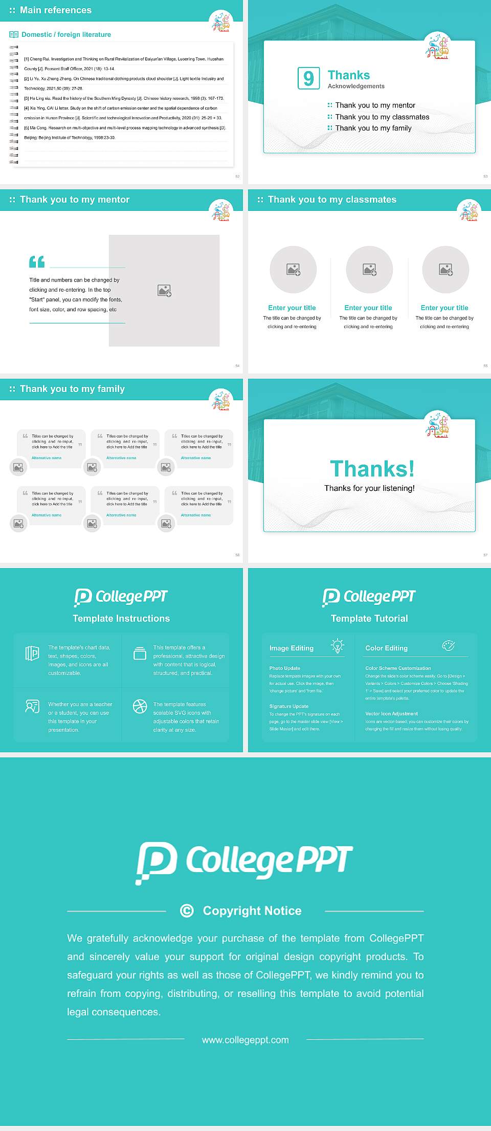 Saitama Institute of Technology Graduation Thesis Defense PPT Template4:3 ratio PPT effect preview image7