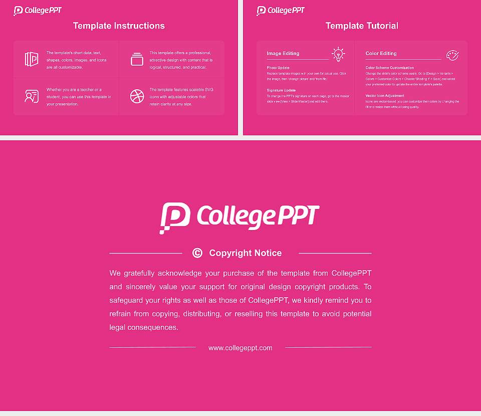 Professional College of Arts and Tourism Course/Courseware Creation PPT Template16:9 ratio PPT effect preview image5