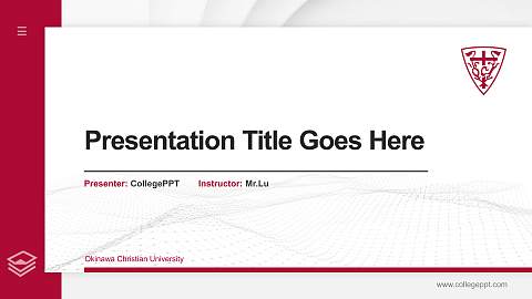 Okinawa Christian University Thesis Proposal/Graduation Defense PPT Template