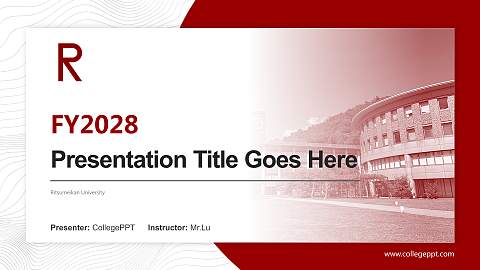 Ritsumeikan University Academic Presentation/Research Findings Report PPT Template