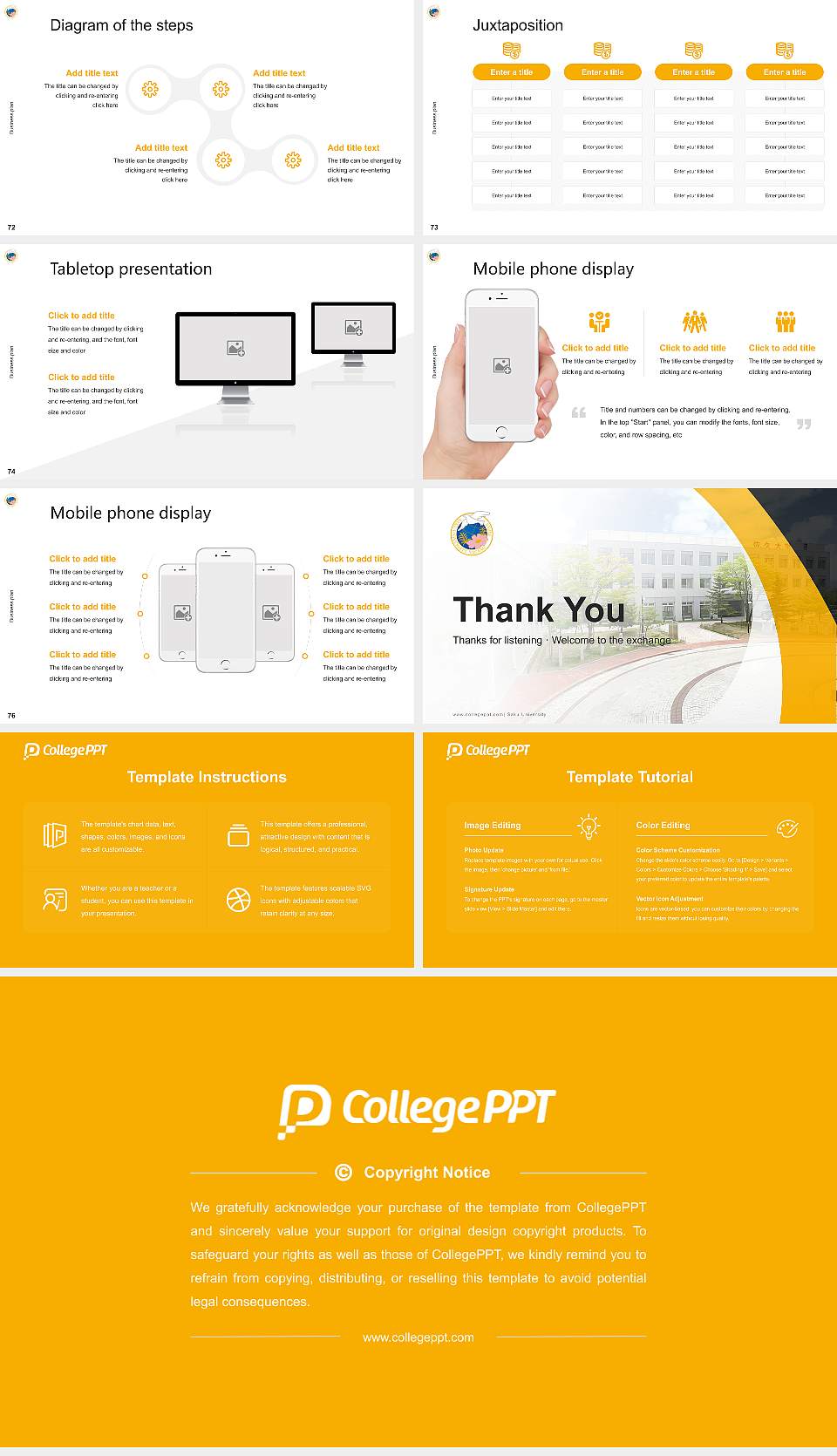 Saku University Competition/Entrepreneurship Contest PPT Template16:9 ratio PPT effect preview image9