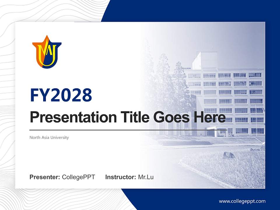 North Asia University Academic Presentation/Research Findings Report PPT Template4:3 ratio PPT effect preview image5
