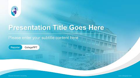 Okazaki Women’s University Lecture Sharing and Networking Event PPT Template