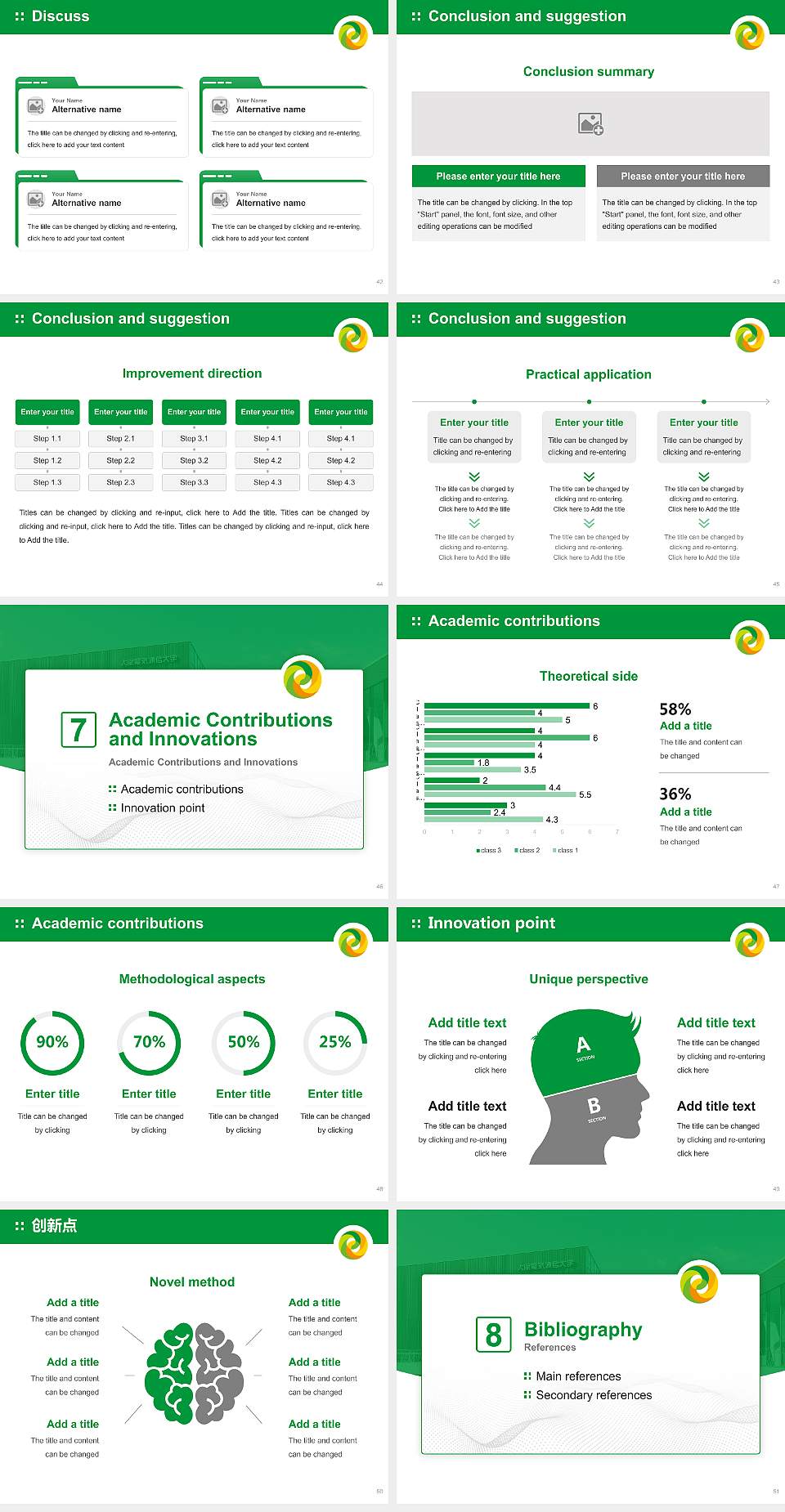 Osaka Electro-Communication University Graduation Thesis Defense PPT Template4:3 ratio PPT effect preview image6
