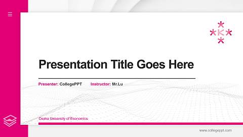 Osaka University of Economics Thesis Proposal/Graduation Defense PPT Template