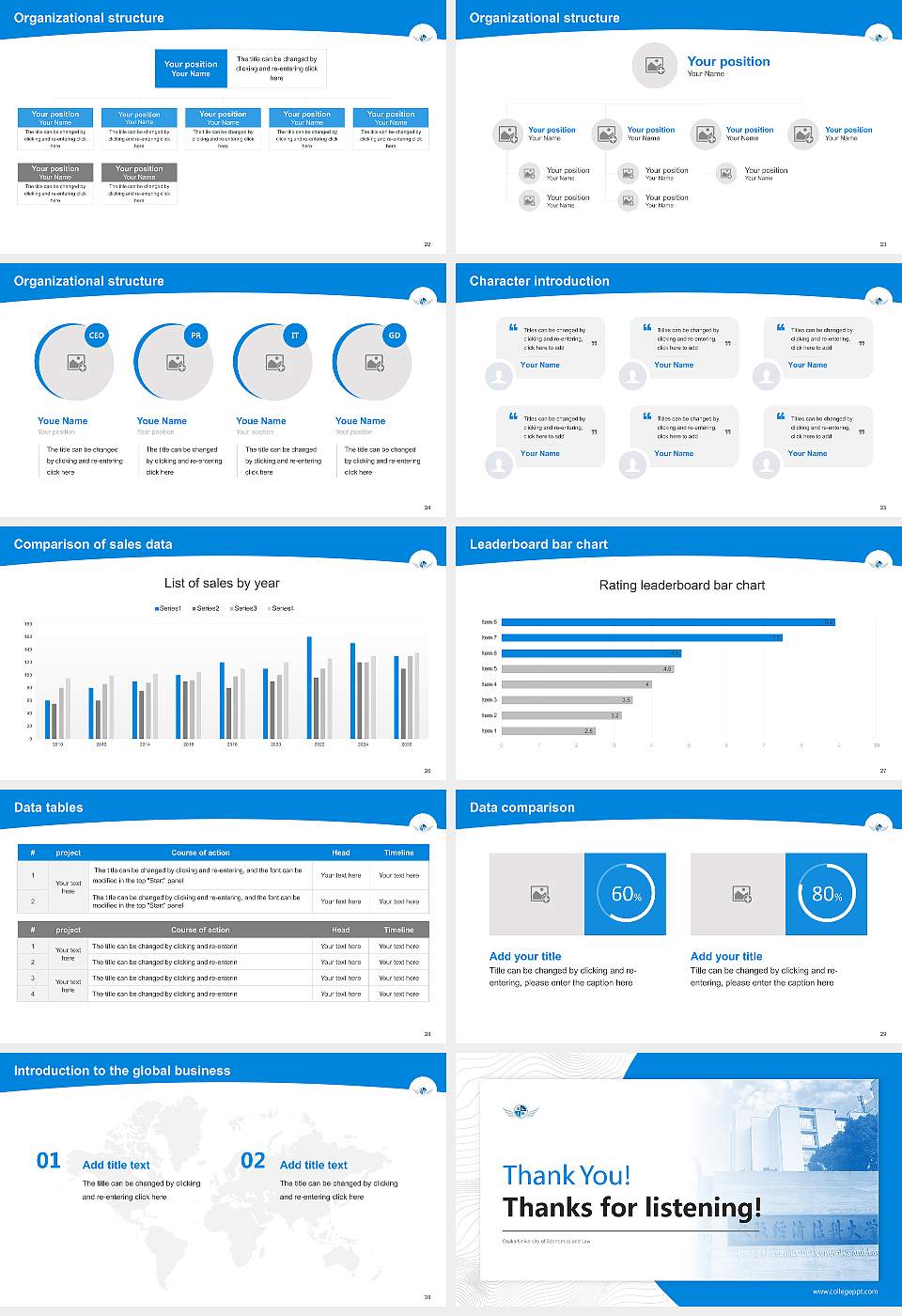 Osaka University of Economics and Law Academic Presentation/Research Findings Report PPT Template16:9 ratio PPT effect preview image4