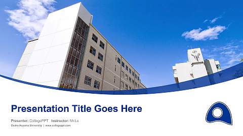 Osaka Aoyama University Course/Courseware Creation PPT Template