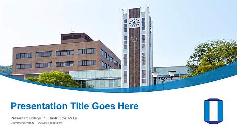 Okayama University Course/Courseware Creation PPT Template