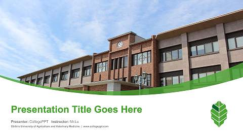 Obihiro University of Agriculture and Veterinary Medicine Course/Courseware Creation PPT Template