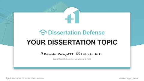Osaka Health Science University Graduation Thesis Defense PPT Template