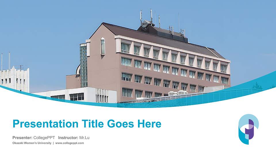 Okazaki Women’s University Course/Courseware Creation PPT Template16:9 ratio PPT effect preview image