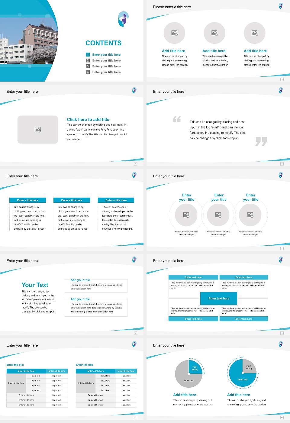 Okazaki Women’s University Course/Courseware Creation PPT Template16:9 ratio PPT effect preview image2
