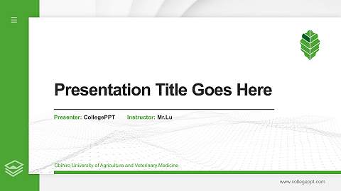 Obihiro University of Agriculture and Veterinary Medicine Thesis Proposal/Graduation Defense PPT Template