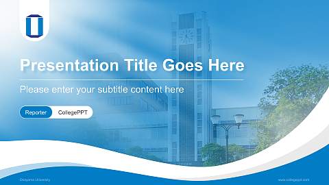 Okayama University Lecture Sharing and Networking Event PPT Template