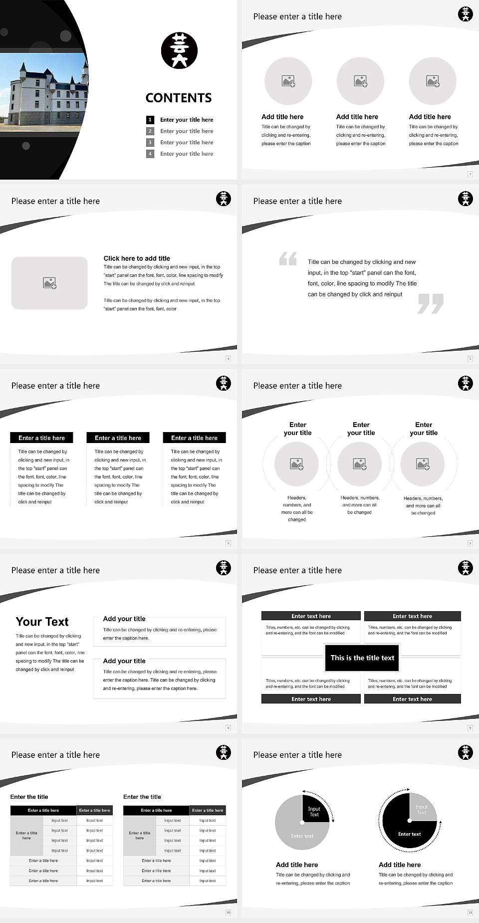 Osaka University of Arts Course/Courseware Creation PPT Template4:3 ratio PPT effect preview image2