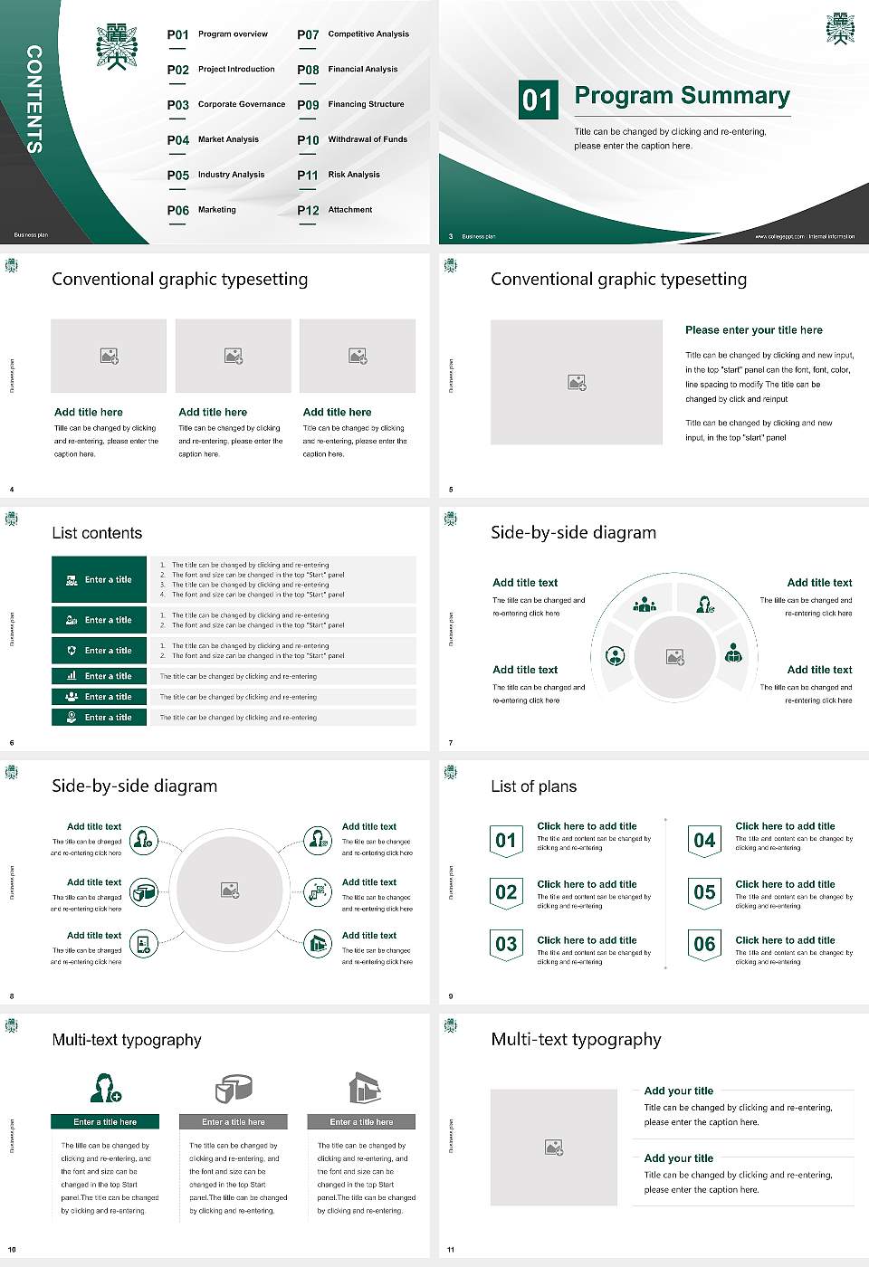 Reitaku University Competition/Entrepreneurship Contest PPT Template16:9 ratio PPT effect preview image2