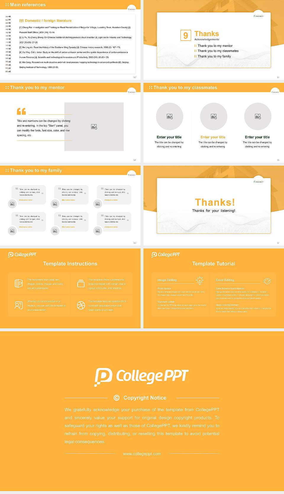Osaka University of Comprehensive Children Education Graduation Thesis Defense PPT Template16:9 ratio PPT effect preview image7