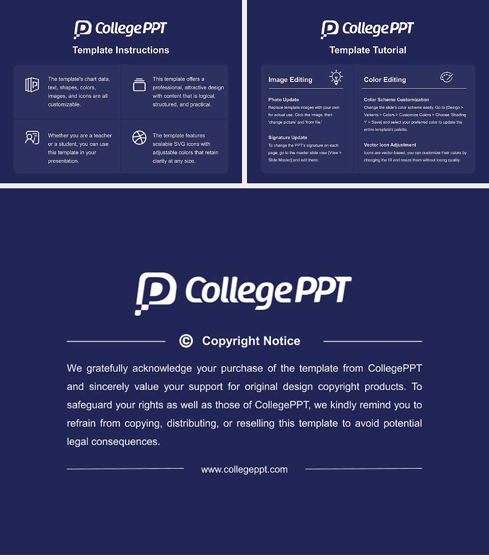 Ryotokuji University Course/Courseware Creation PPT Template4:3 ratio PPT effect preview image5