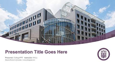 Otsuma Women’s University Course/Courseware Creation PPT Template