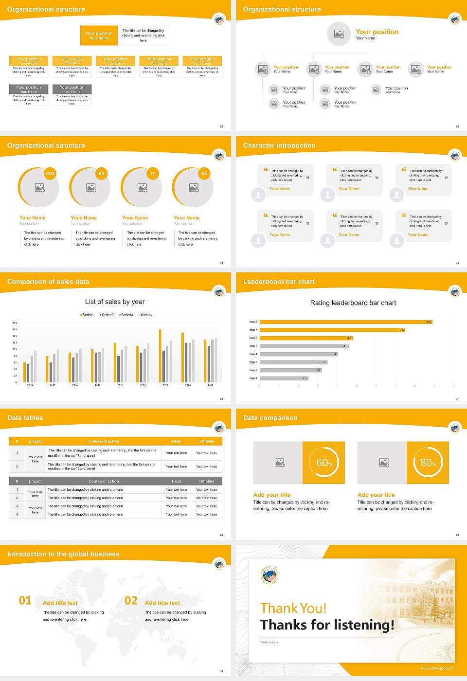 Saku University Academic Presentation/Research Findings Report PPT Template16:9 ratio PPT effect preview image4