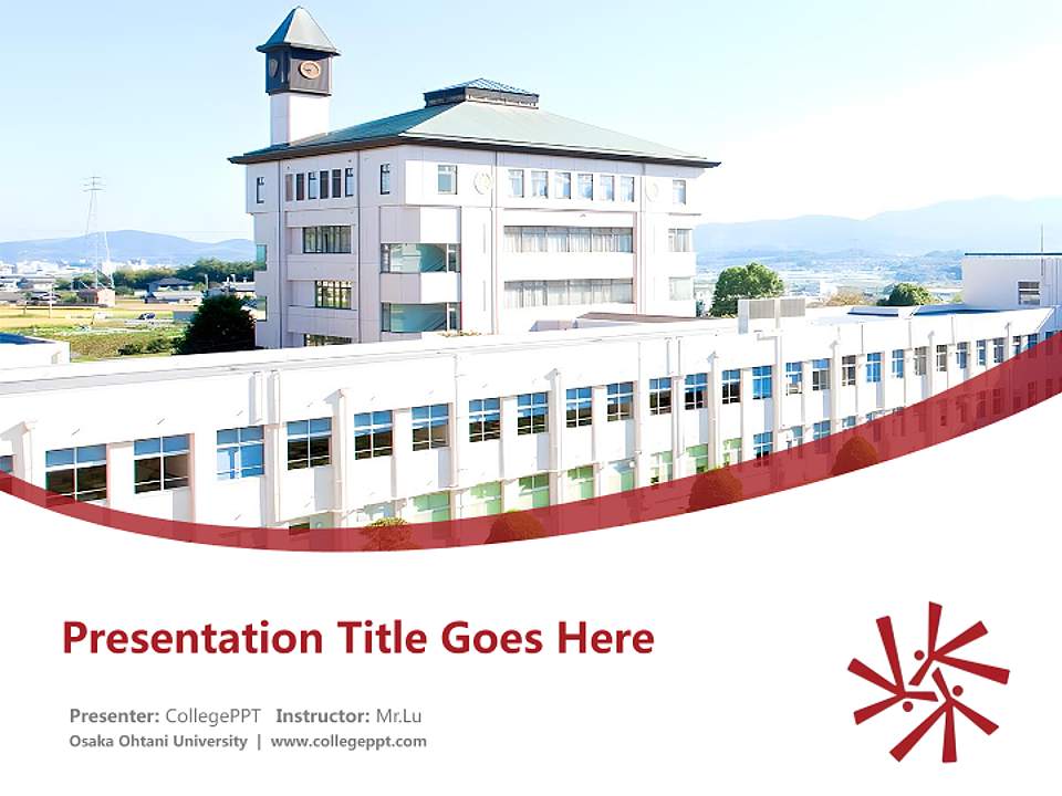 Osaka Ohtani University Course/Courseware Creation PPT Template4:3 ratio PPT effect preview image5