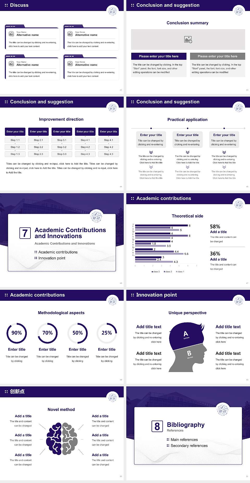 Sagami Women’s University Graduation Thesis Defense PPT Template4:3 ratio PPT effect preview image6
