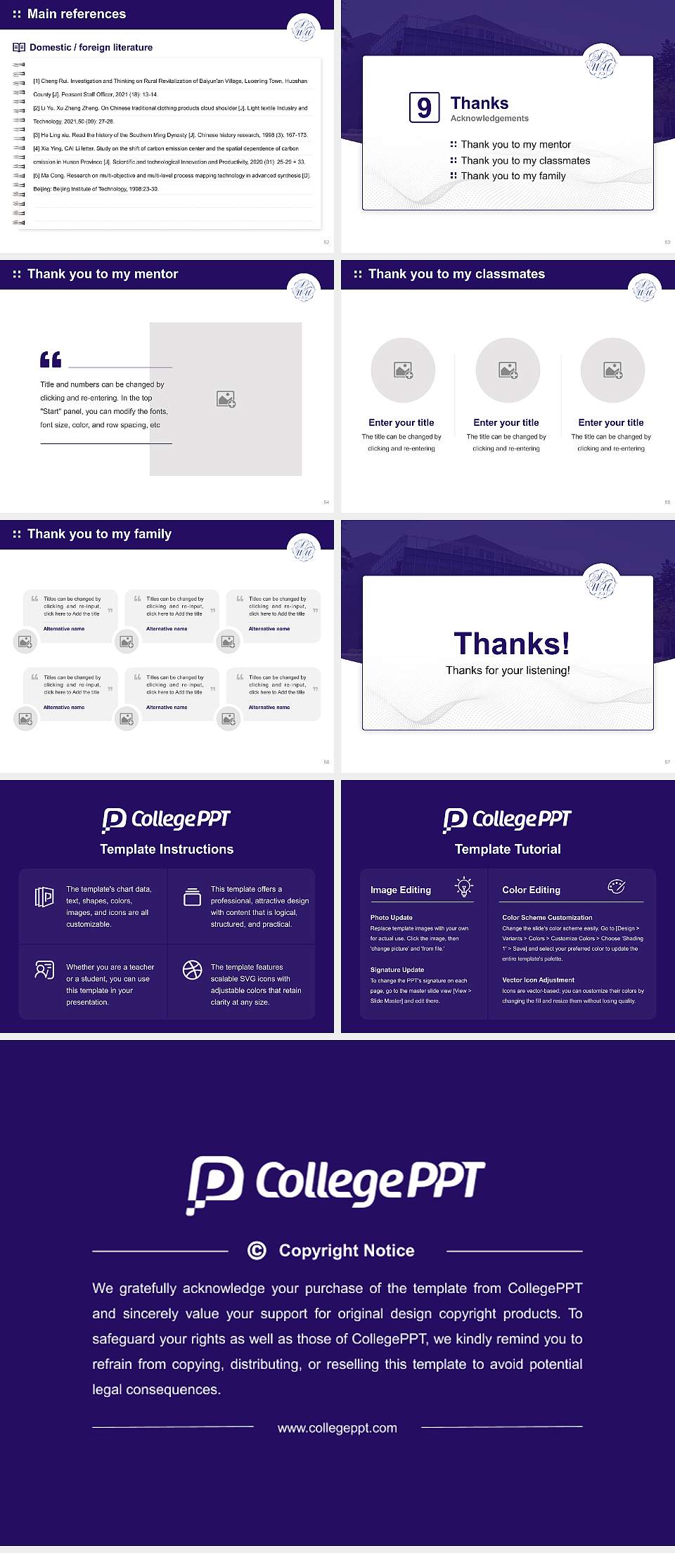 Sagami Women’s University Graduation Thesis Defense PPT Template4:3 ratio PPT effect preview image7