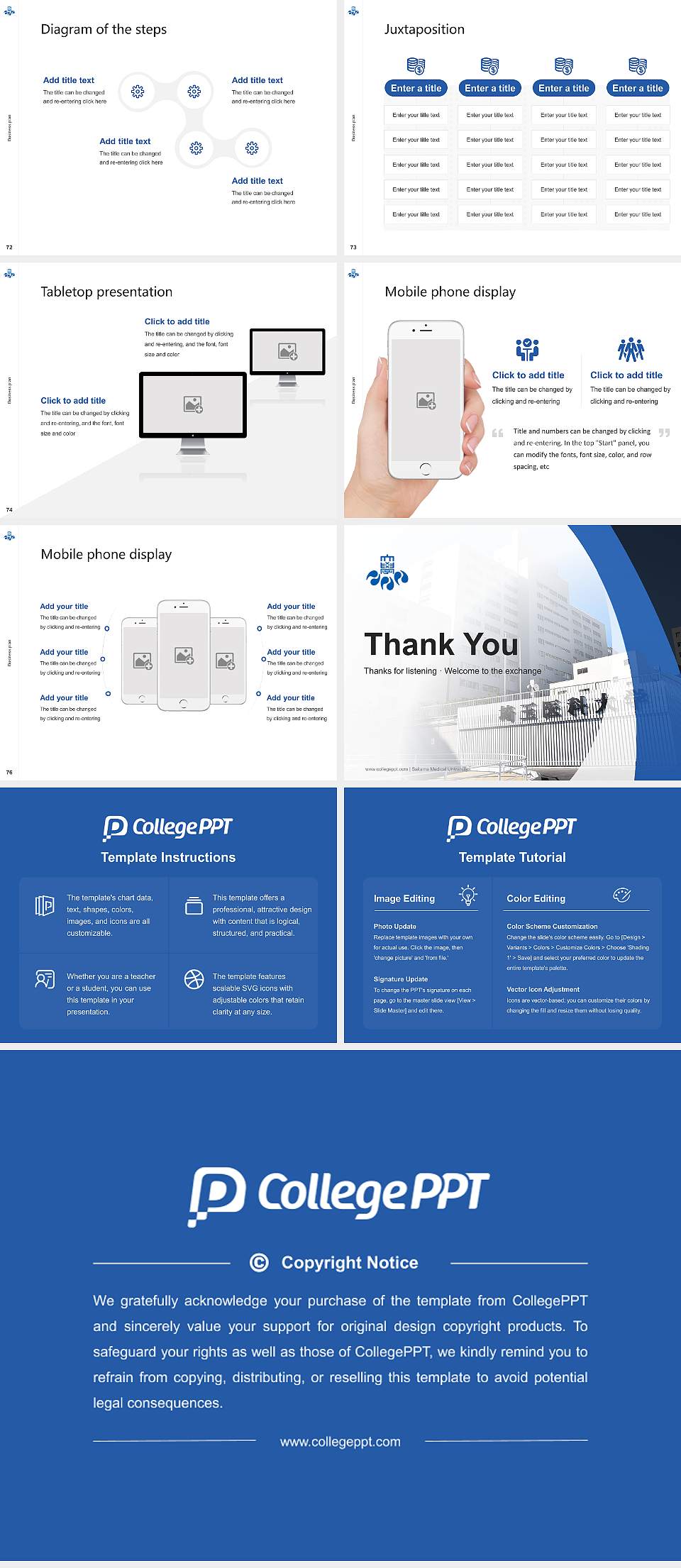Saitama Medical University Competition/Entrepreneurship Contest PPT Template4:3 ratio PPT effect preview image9