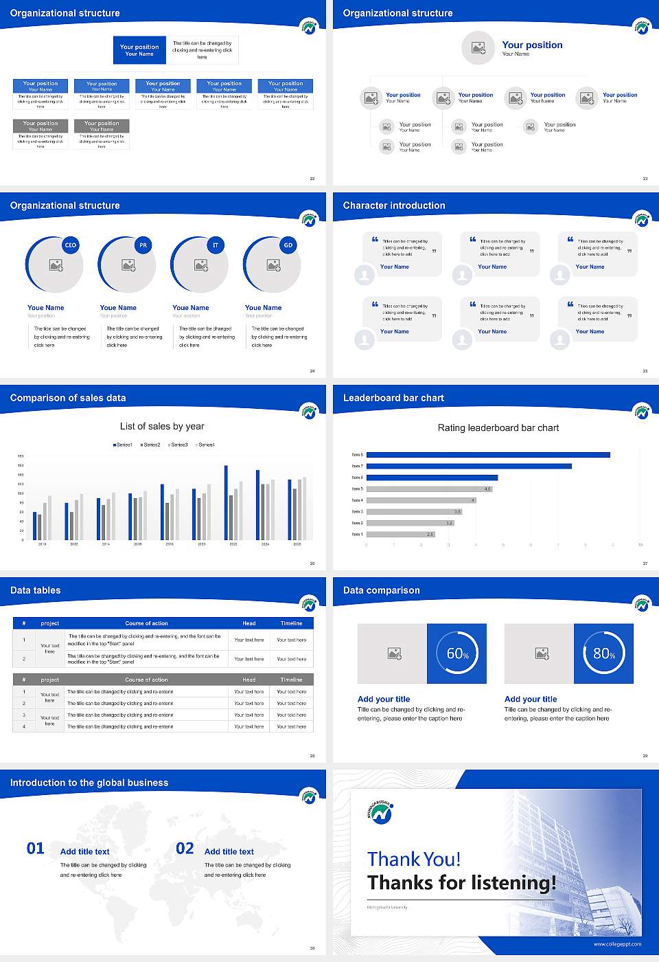 Nishogakusha University Academic Presentation/Research Findings Report PPT Template16:9 ratio PPT effect preview image4