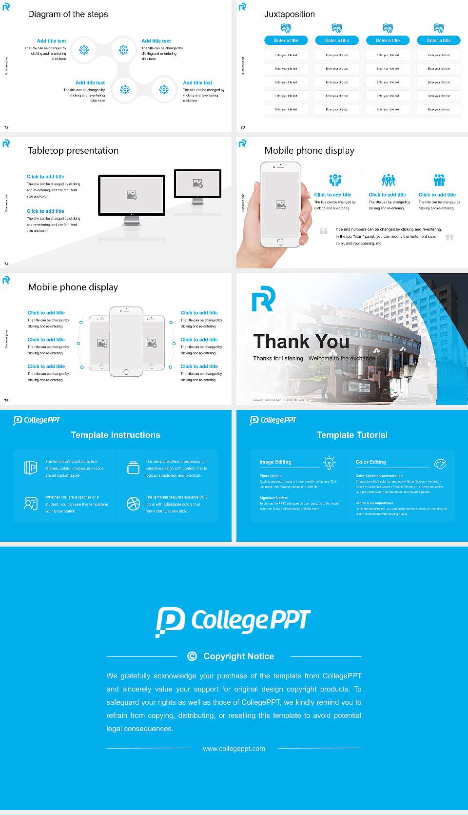 Rissho University Competition/Entrepreneurship Contest PPT Template16:9 ratio PPT effect preview image9