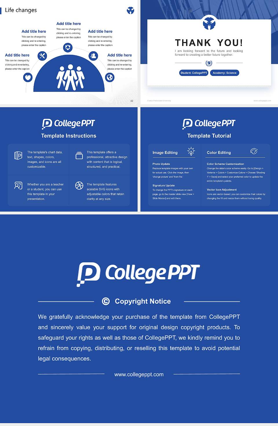 Osaka Prefecture University National Scholarship Defense PPT Template4:3 ratio PPT effect preview image4