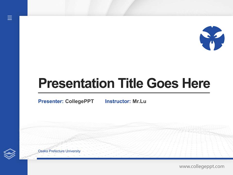 Osaka Prefecture University Thesis Proposal/Graduation Defense PPT Template4:3 ratio PPT effect preview image5