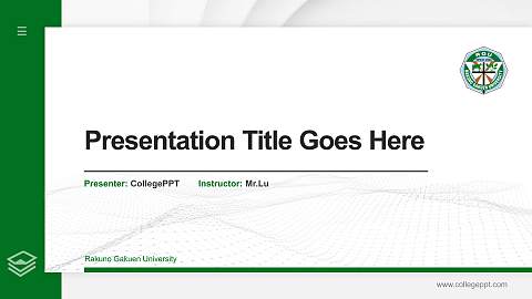 Rakuno Gakuen University Thesis Proposal/Graduation Defense PPT Template