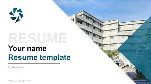 Okinawa University Resume PPT Template
