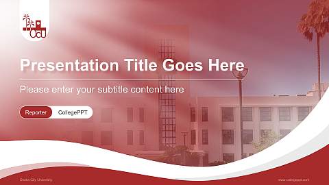 Osaka City University Lecture Sharing and Networking Event PPT Template