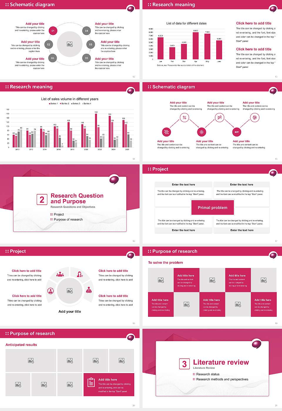 Osaka University of Commerce Graduation Thesis Defense PPT Template16:9 ratio PPT effect preview image3