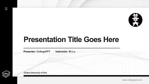 Osaka University of Arts Thesis Proposal/Graduation Defense PPT Template