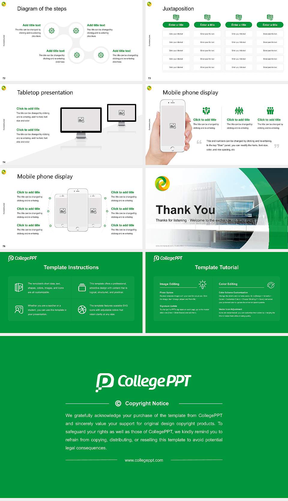 Osaka Electro-Communication University Competition/Entrepreneurship Contest PPT Template16:9 ratio PPT effect preview image9