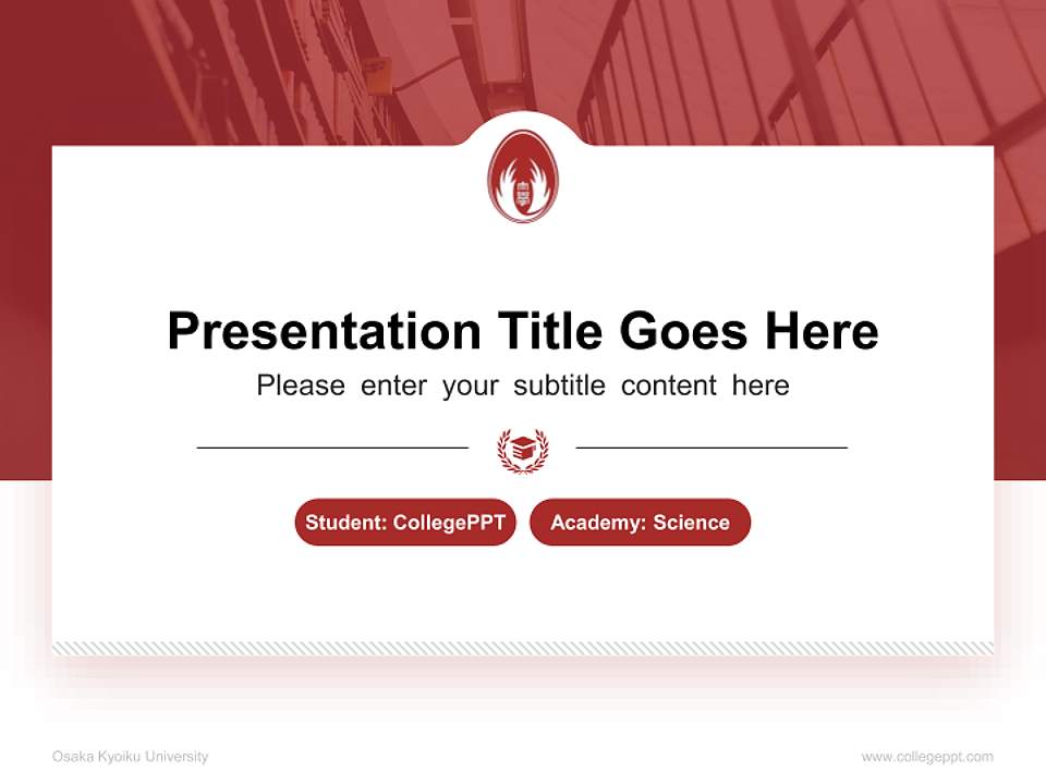 Osaka Kyoiku University National Scholarship Defense PPT Template4:3 ratio PPT effect preview image4