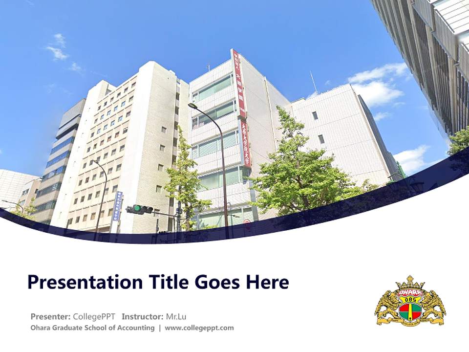 Ohara Graduate School of Accounting Course/Courseware Creation PPT Template4:3 ratio PPT effect preview image5
